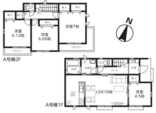 桶川坂田東　第2期　新築戸建　全3棟　A号棟の画像