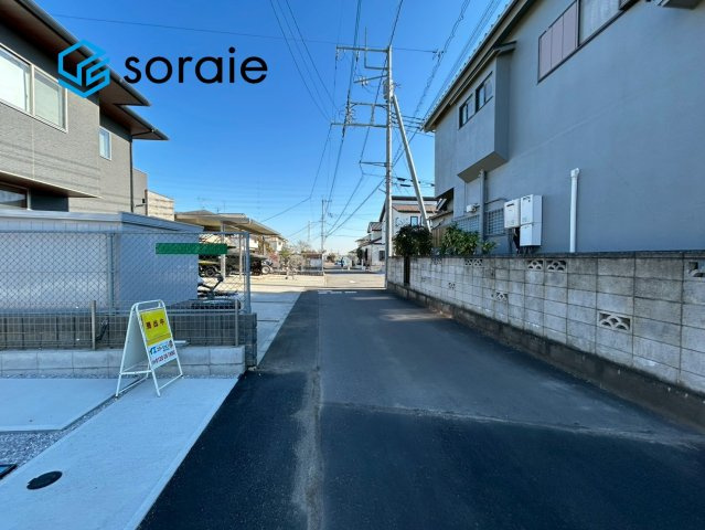 所沢市下富　新築戸建の前面道路含む現地写真|1月13日撮影