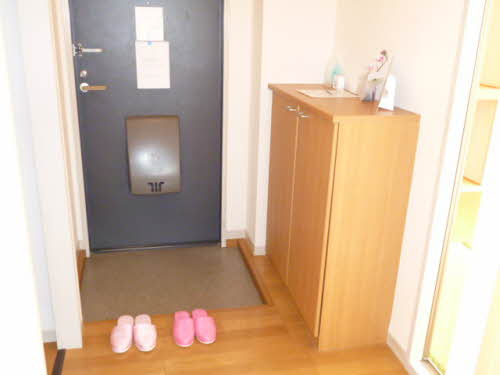 ルポ510　A棟の玄関|収納もある玄関です