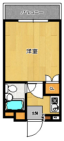 【間取り】 | ライベストコート美野島 | ※反転タイプ