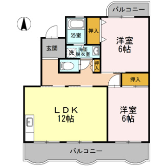 【間取り】 | ハビテーションＷＡＤＡⅡ