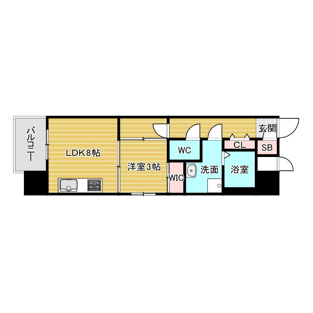 S-RESIDENCE天満橋arの間取り