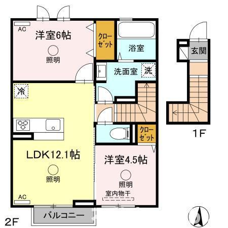D-ROOM南高江の間取り