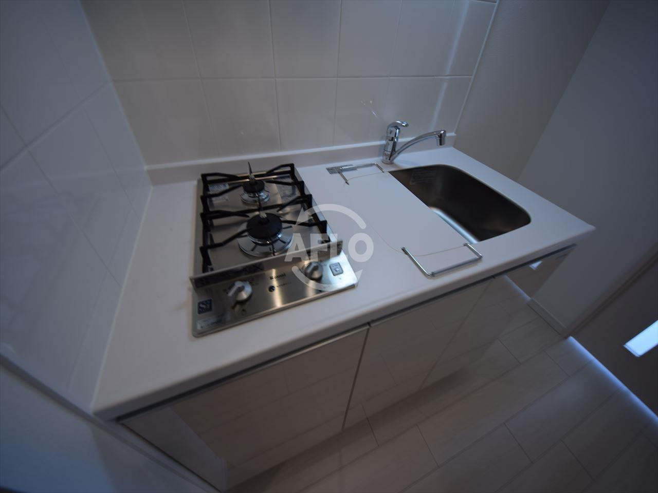 ファーストステージ江戸堀パークサイドのキッチン|ファーストステージ江戸堀パークサイド　ガス2口コンロシステムキッチン