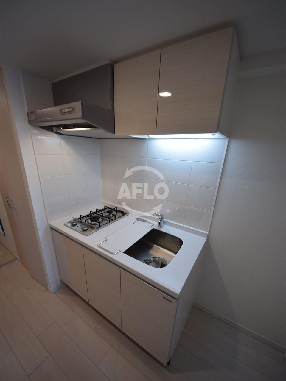 ファーストステージ江戸堀パークサイドのキッチン|ファーストステージ江戸堀パークサイド　ガス2口コンロシステムキッチン