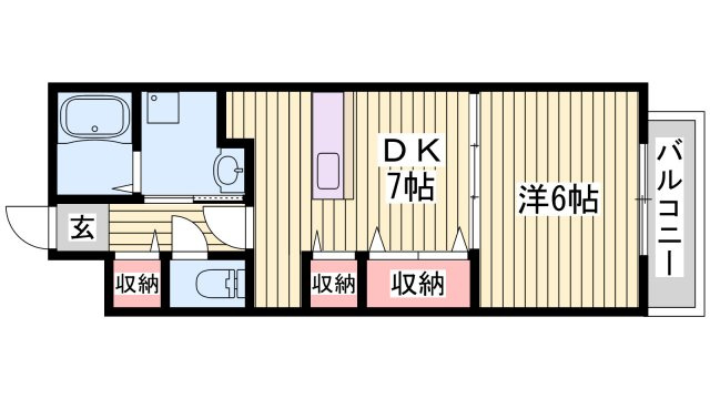 ウェルヴィラ A棟の間取り