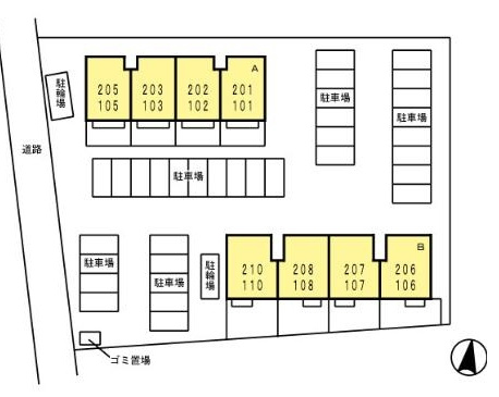ラトンラヴール　Ⅱ番館の区画図
