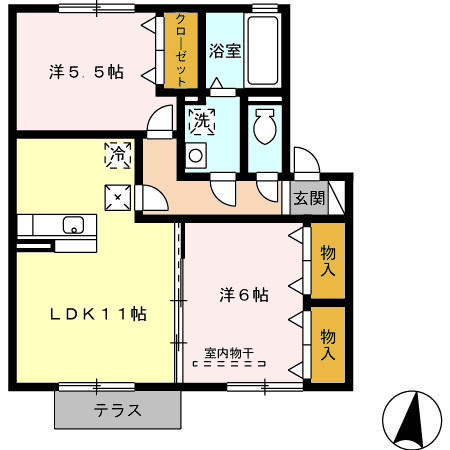 ラトンラヴール　Ⅱ番館の間取り