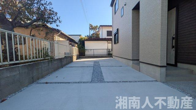 藤沢市鵠沼海岸３丁目５－２１新築戸建ての外観|おしゃれな外観です