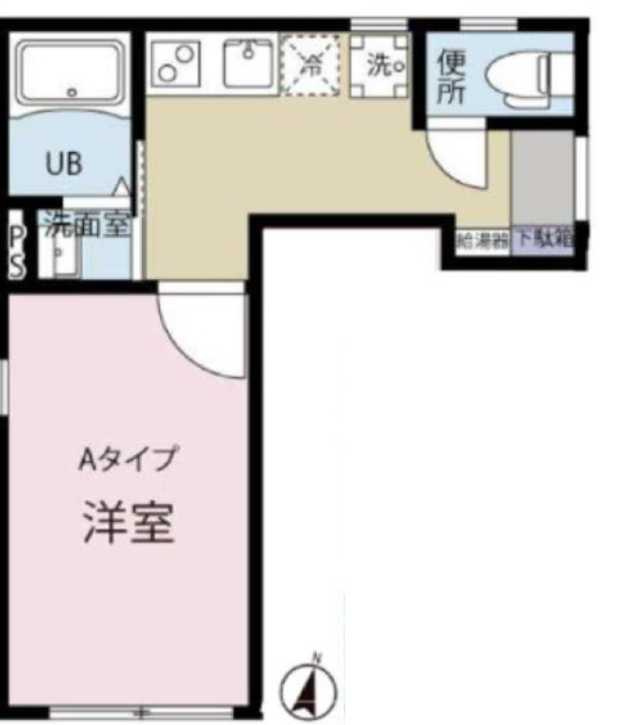 WINDS世田谷　敷金０　南西角部屋　築浅の間取り