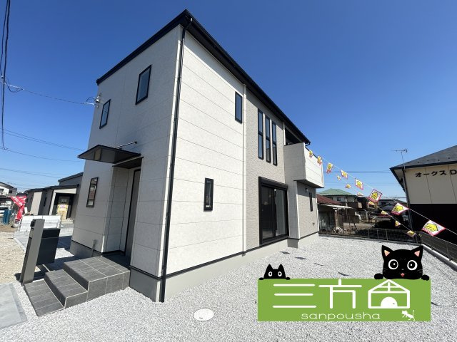 新築　前橋市元総社町4区画　3号棟の外観|現地写真　2026年2月完成しました！ご内覧等、お気軽にお問合せください♪　