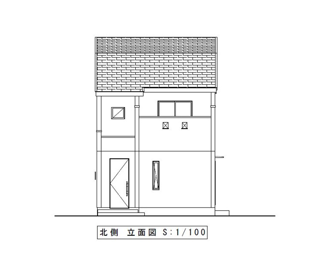 【外観】 | 東久留米市南町４丁目　新築戸建て | 【完成イメージ】北側から見た外観図、使い勝手の良い3LDK