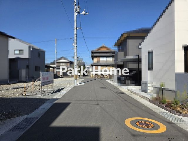 高知市鴨部上町 4号地-建築条件付き-売土地の前面道路含む現地写真