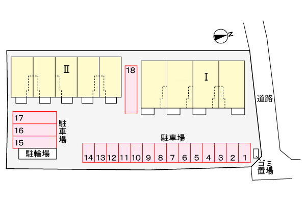 ＨＪ　レジデンスⅡの駐車場|駐車場