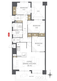 【間取り】ツインタワー久留米 