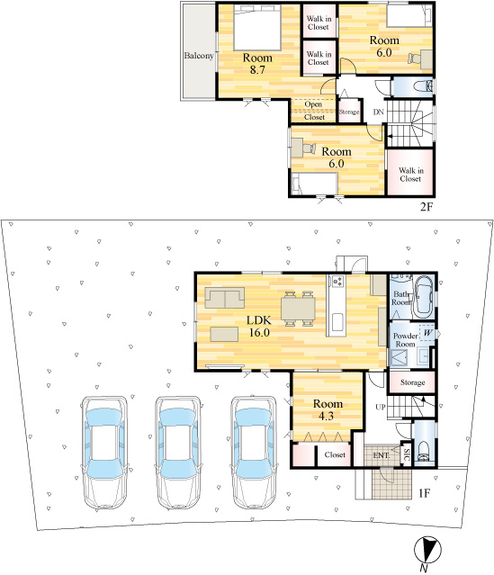【間取り】の画像