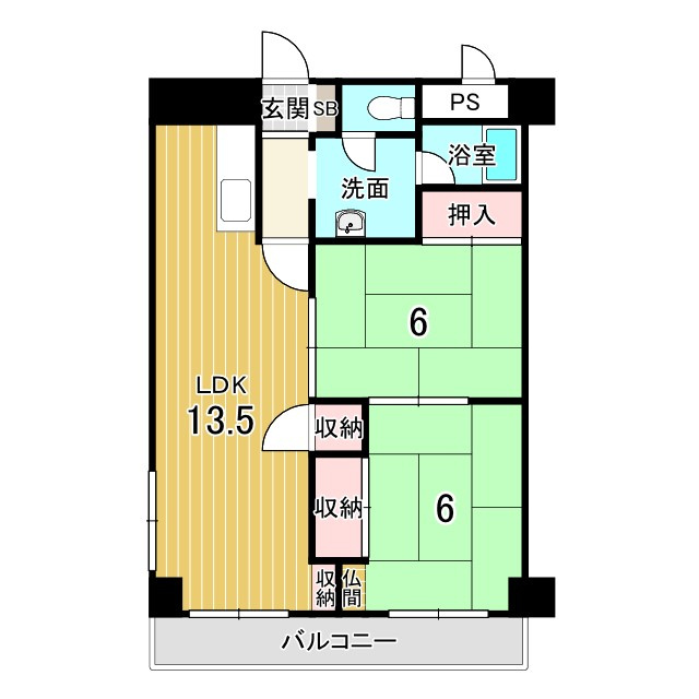 北山グランドハイツの間取り