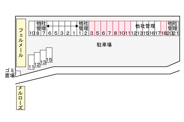 メルローズの区画図