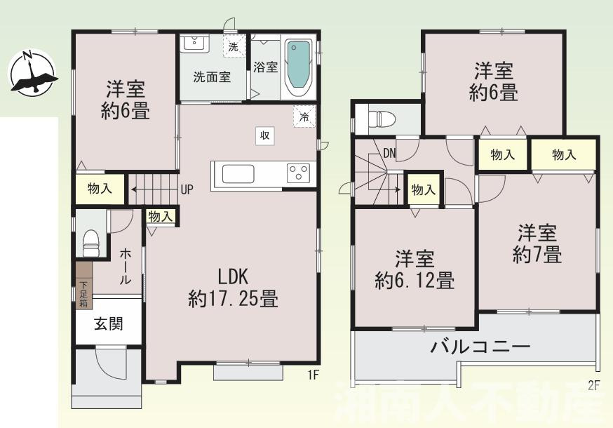 藤沢市鵠沼海岸６丁目４１９１ー７新築戸建ての間取り