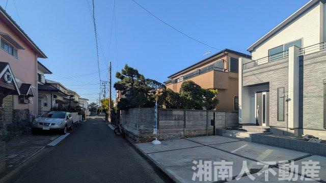 藤沢市鵠沼海岸６丁目４１９１ー７新築戸建ての前面道路含む現地写真|前面道路含む現地写真です