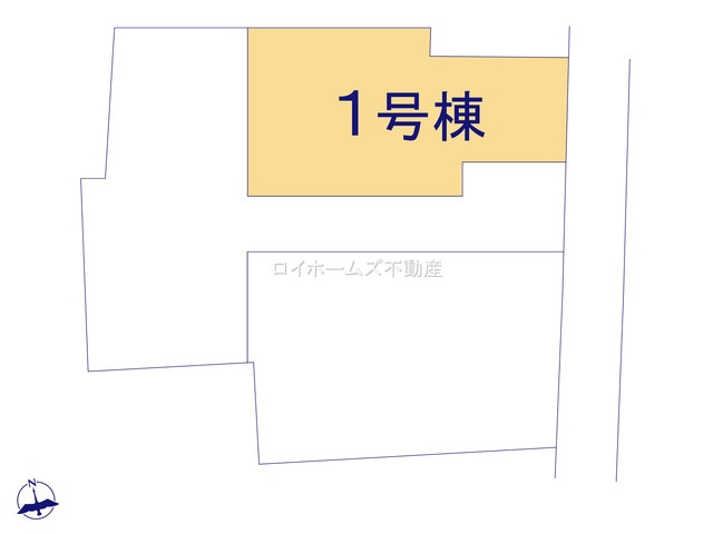 【区画図】 | 愛西市佐屋町亥新田57-5『仲介料無料』新築戸建て | 1号棟