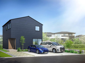 【外観パース】 | 鳥取市卯垣2丁目新築Ｂ棟