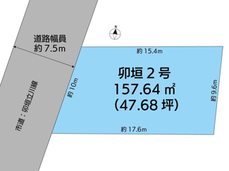【区画図】 | 鳥取市卯垣2丁目新築Ｂ棟