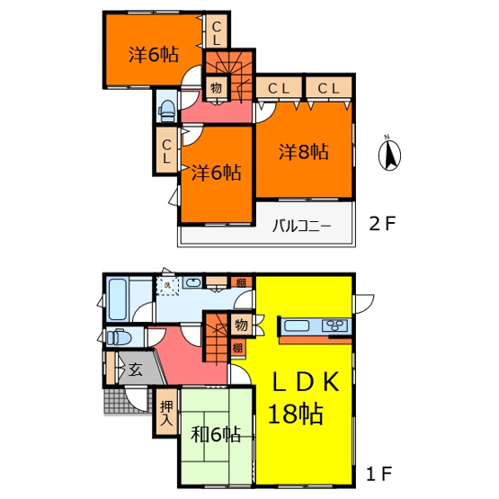 【間取り】 | 中古戸建　甲斐市篠原 | 間取り