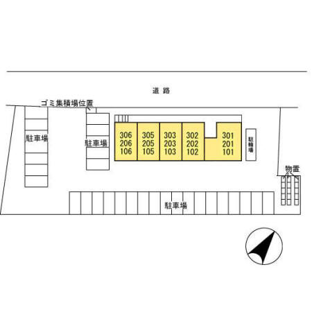 メゾン２８６の区画図