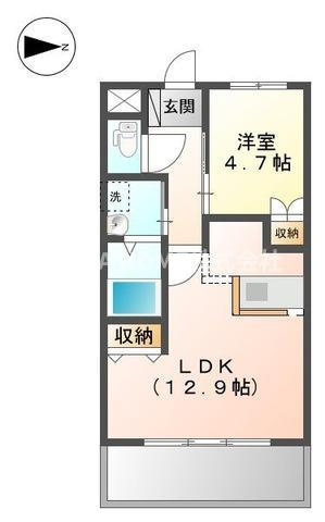 丹波篠山市宇土の賃貸マンションの間取り|最上階のお部屋です◆