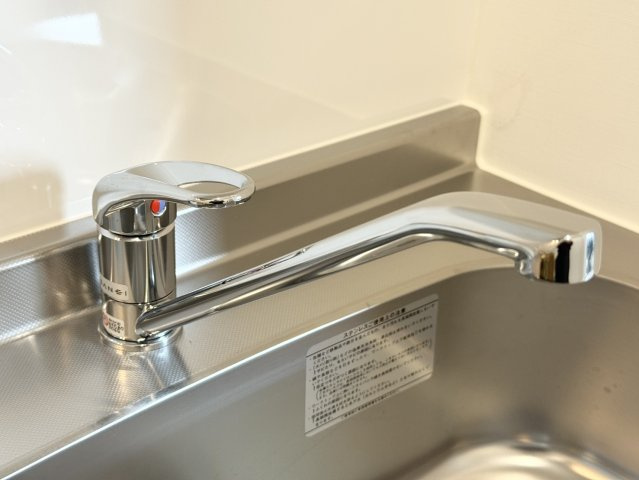 メゾングレイス上津のキッチン|シングルレバーの水栓