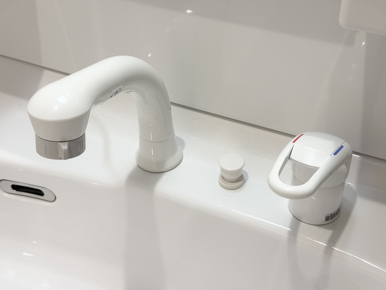 メゾングレイス上津の洗面所|使い勝手の良いシングルレバーの水栓