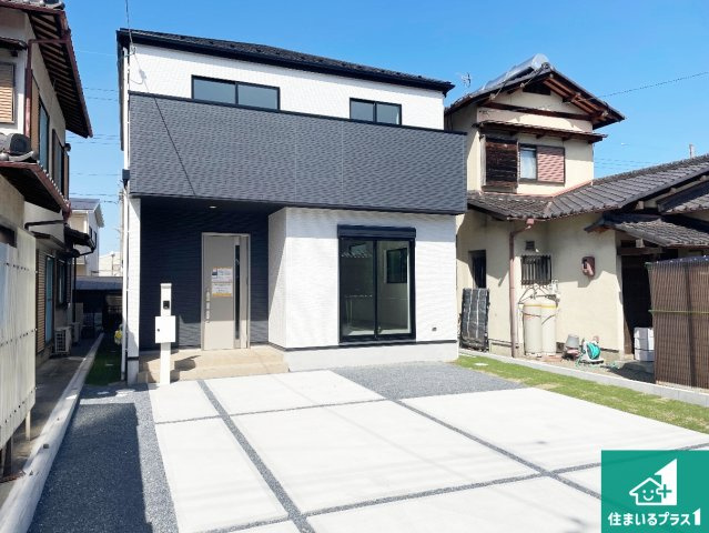 栗東市下鈎　第1期　新築一戸建ての外観|お客様に長く安心して住んでいだだける事にこだわった家づくり！住んでからのアフターサービスにもしっかりと取り組んでいます！