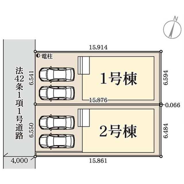 博多区麦野1丁目の区画図| 