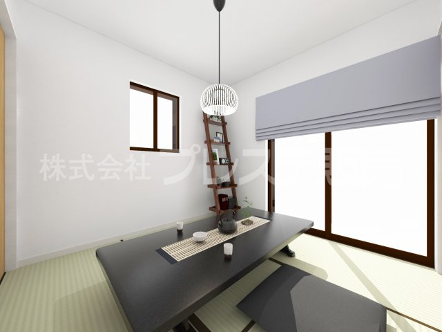 奈良市六条西６丁目の新築一戸建の和室|和洋室完成イメージ／ゆったりとくつろげる和洋室です♪