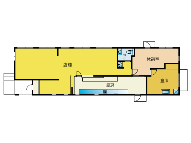 【間取り】 | 三島市御園 売店舗 ES05976 | 三島市御園　間取り図