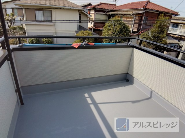 新築/清瀬市中里2丁目　第6全3区画のバルコニー|外からの目が気にならないバルコニーで洗濯物が干せます