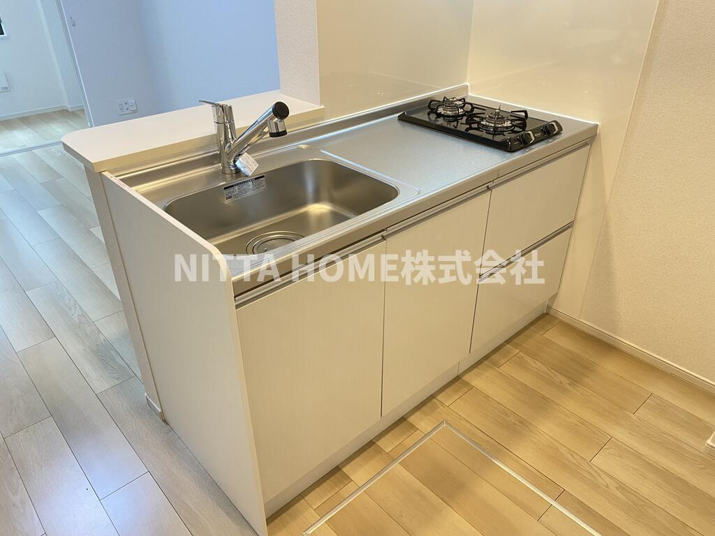 ルミエール　弥栄Ⅱのキッチン|2口ガスコンロです(^^♪