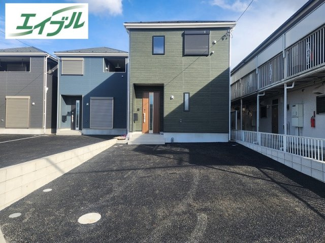 小牧市大字二重堀　新築戸建　１号棟の外観|防犯カメラ設置
スーパー・コンビニ近く