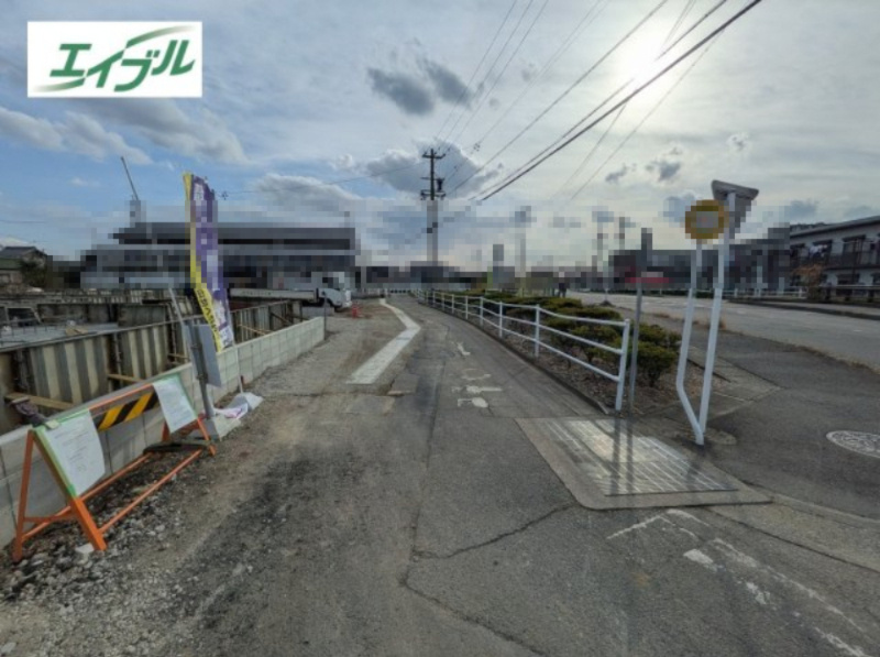 小牧市大字二重堀　新築戸建　１号棟の前面道路含む現地写真|前面道路含む現地写真です
