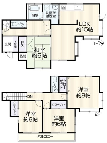 リフォーム済【再生住宅】西尾市一色町大塚惣池の間取り