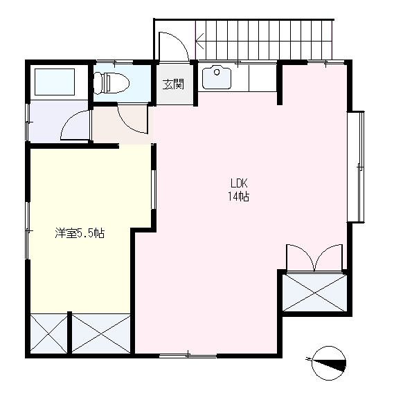 S1751H　パレスサイドヴィラ中古住宅の間取り