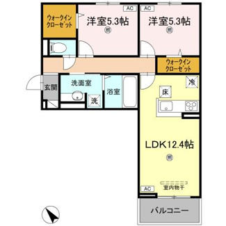 【間取り】 | サンセール問屋町Ⅱ