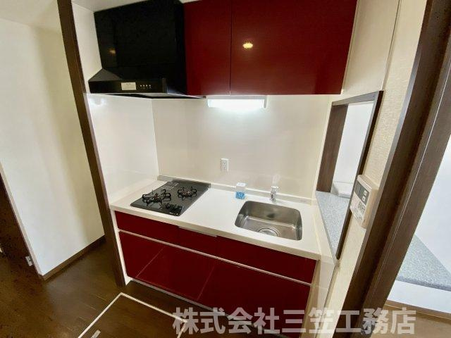 枚方市楠葉並木２丁目の賃貸マンションのキッチン