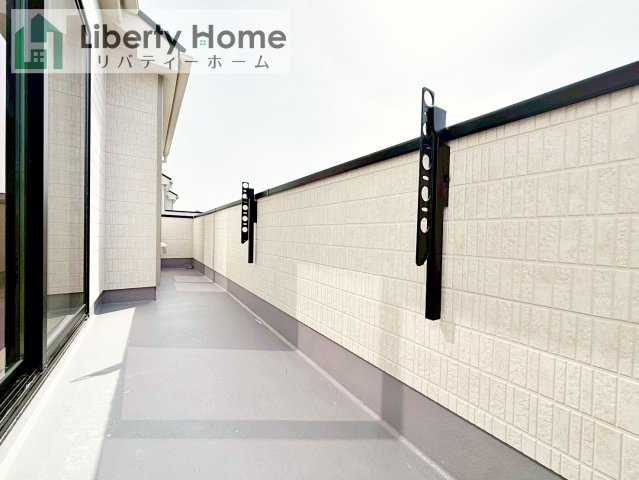 土浦市おおつ野6丁目10番　新築戸建　A号棟のバルコニー