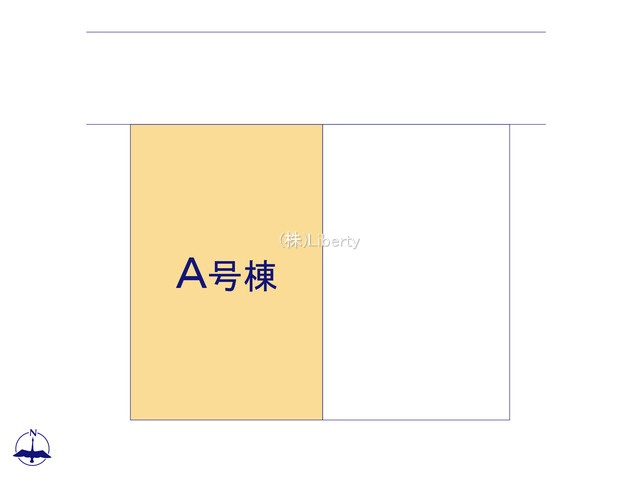 土浦市おおつ野6丁目10番　新築戸建　A号棟の区画図