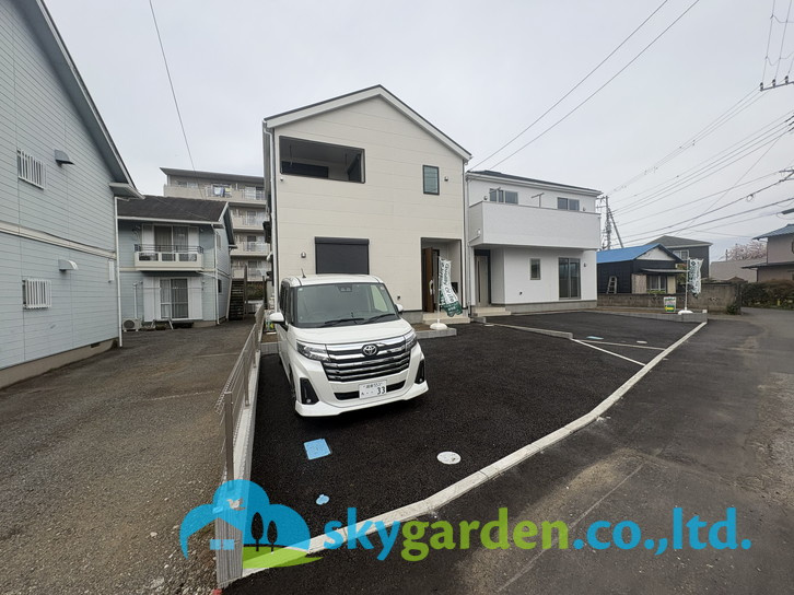 藤沢市大鋸第21　新築戸建　全2棟1号棟の前面道路含む現地写真|前面道路含む現地写真です
