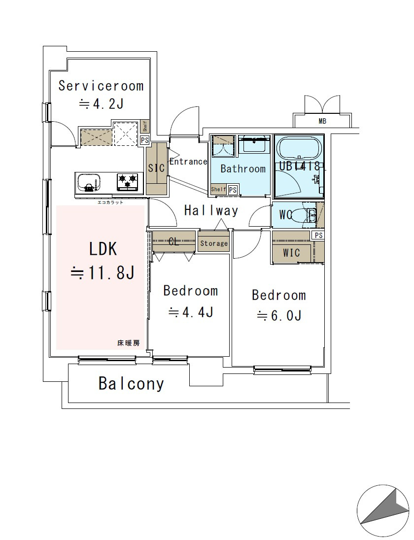 【間取り】 | クリオ三ノ輪壱番館