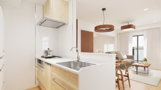 【キッチン】 | クリオ三ノ輪壱番館 | ※室内完成予想CGになります。