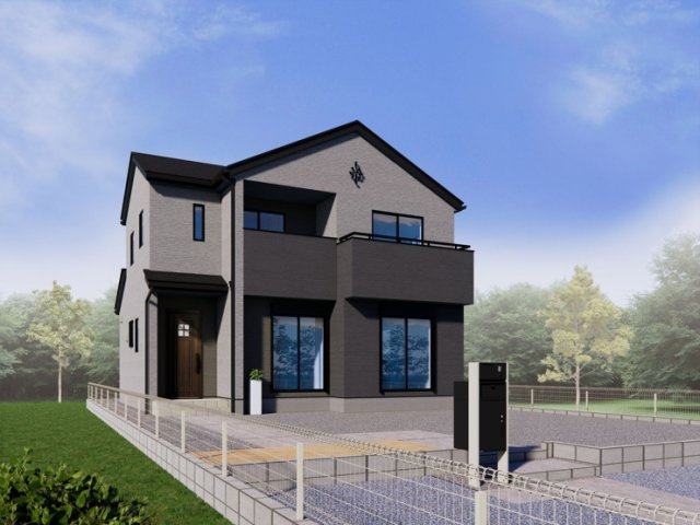 【外観パース】 | 川島町紫竹　新築戸建　全22棟　12号棟 | 12号棟